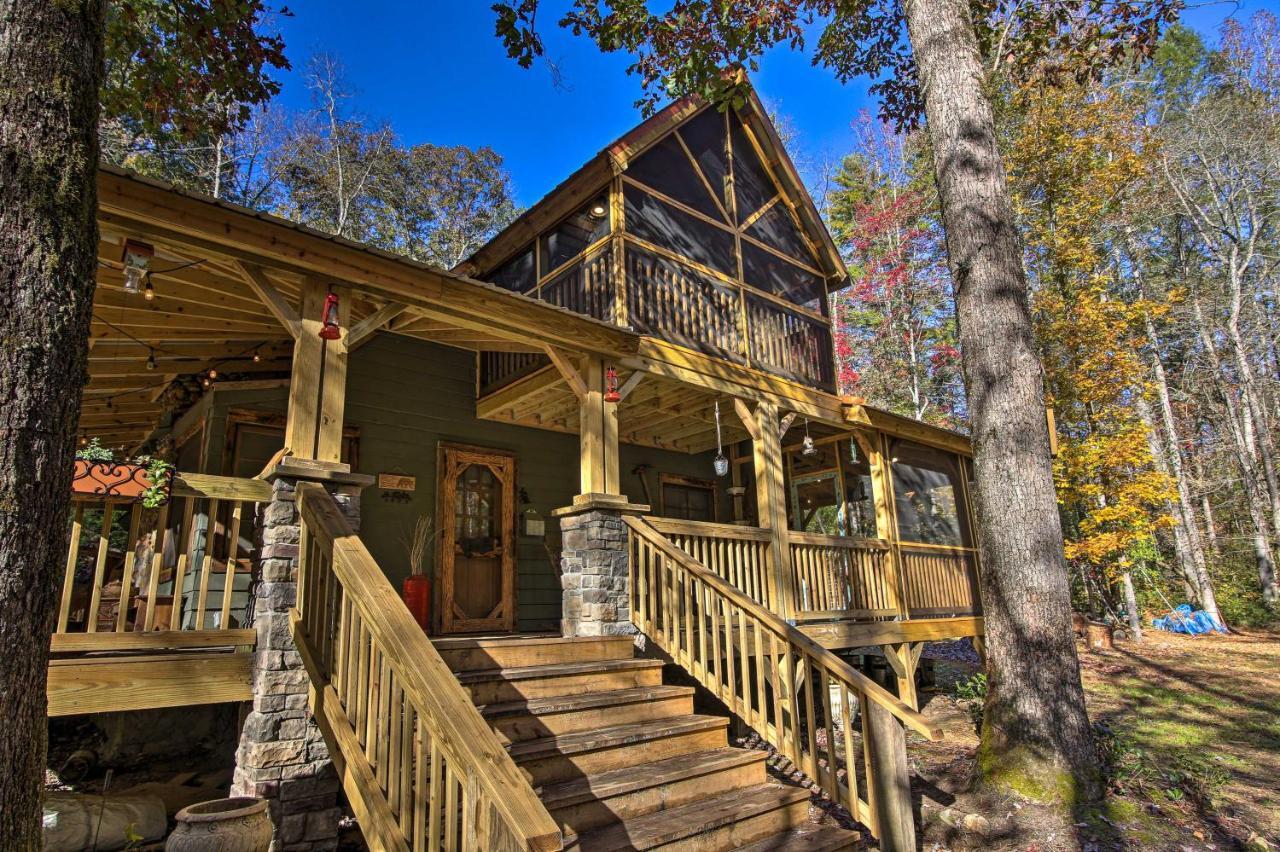 فيلا 5-Acre North Georgia Mountain Retreat With Creek! Sautee Nacoochee المظهر الخارجي الصورة